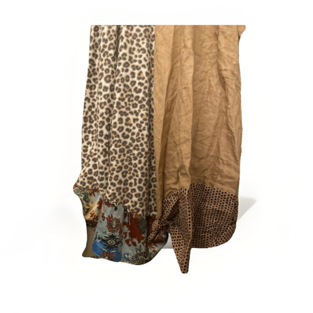 Red and Leopard Patchwork Dress - Picture 3 of 4